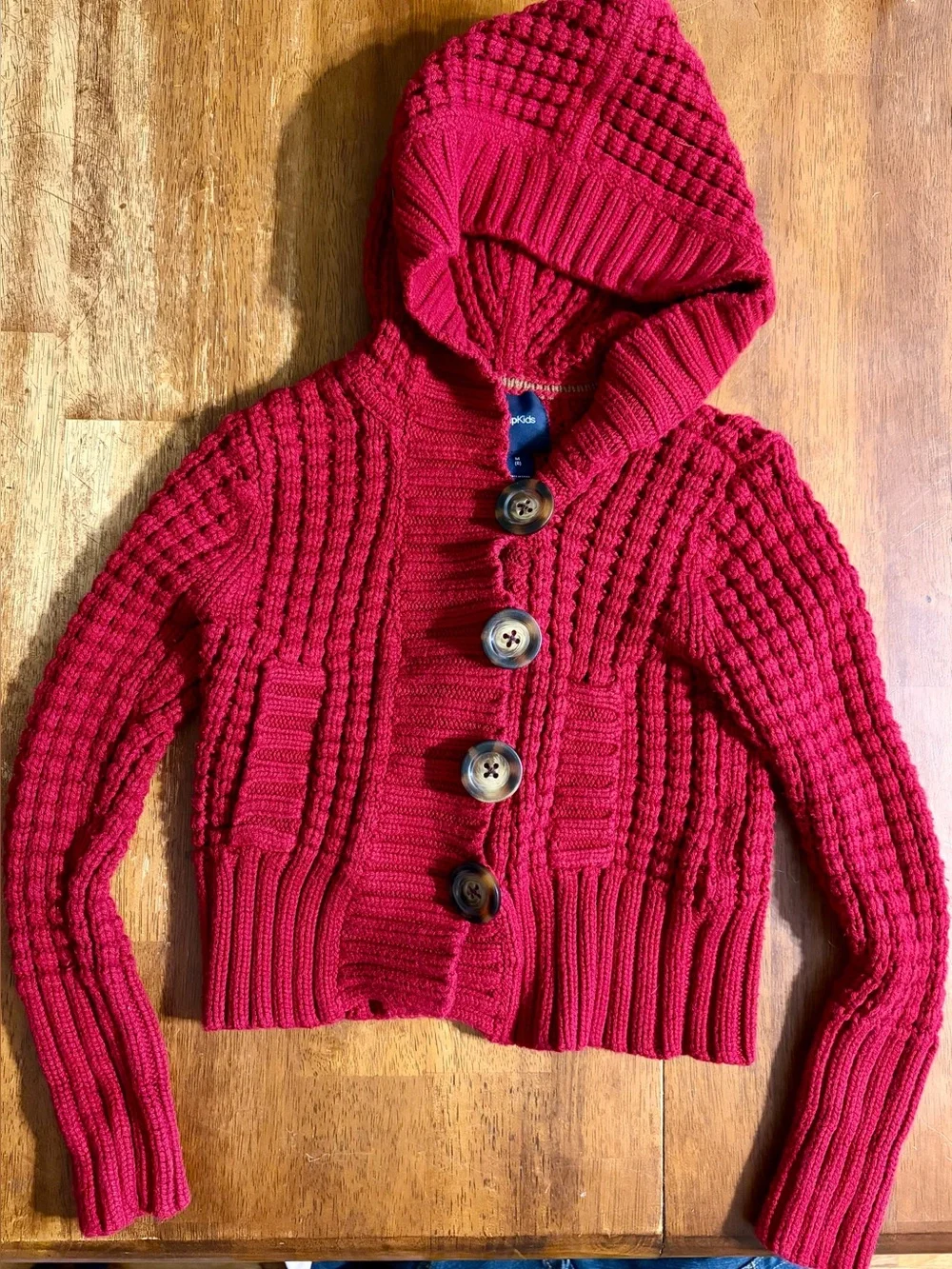 Gap Kids Heavy Knitted Sweater in Red